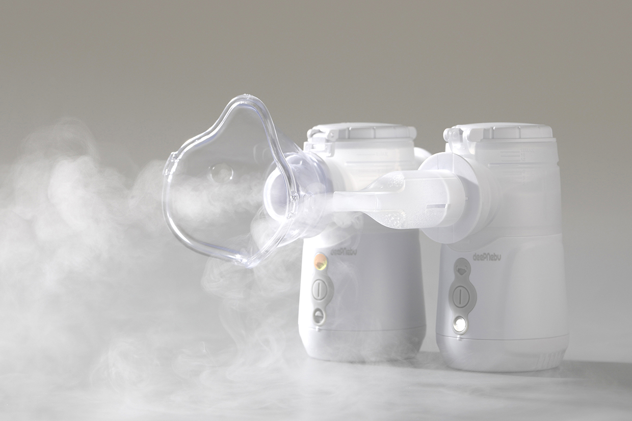 Removable Battery Asthma Home Nebulizer For Cough Cold 87% Of C.I. 1-4um