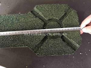 Wholesale Interlocking Dog Bone Rubber Pavers / Rubber Floor Bricks for Sports venues from china suppliers