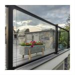 Balustrade Railing System Aluminum Glass Fence U Channel