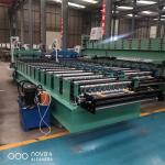 Trapezoidal Metal Roofing Sheet Roll Forming Machine For Zinc Color Steel Ibr