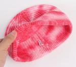 Women'S Tie Dye 100 Acrylic Beanies And Caps Cuffed Warm Winter Knit Watch Hat