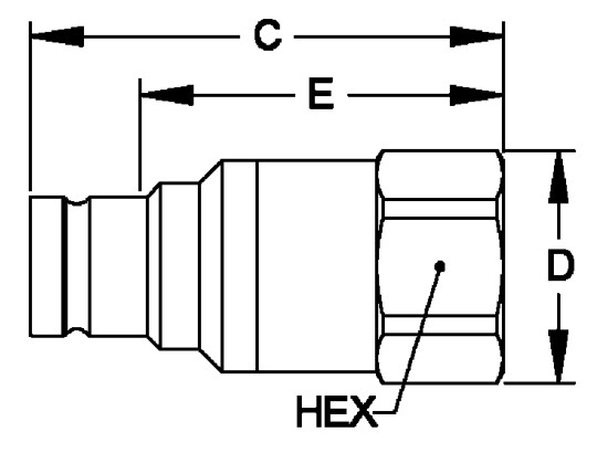 Hydraulic System 0.75'' Threaded Flat Face Couplers