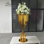 Event Table Decoration Gold Flower Centerpiece Stand Metal 100cm