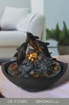 9 Inch Three Dolphins Indoor Waterfall Fountain