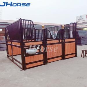 Wholesale Bamboo Pine Infill Powder Coating Horse Stable Box With Roof from china suppliers
