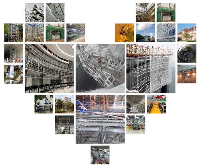 Aluminium Suspended Cuplock Scaffolding System For Building Maintenance