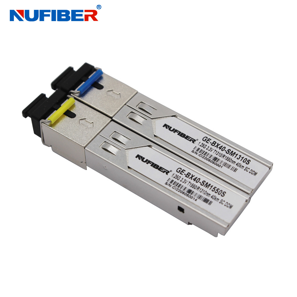 1.25G SFP Module BIDI 40km 1310nm / 1550nm Single fiber Singlemode SFP Transceiver SC DDM Function