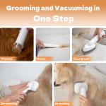 2.2KG Pet Grooming Kit Vacuum Cleaner for Dogs Cats Clippers Blades Accessories