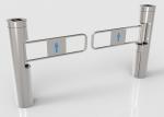 SS304 Cabinet Swing Barrier Gate Swiping Card DC Brushless Motor 730mm Arm