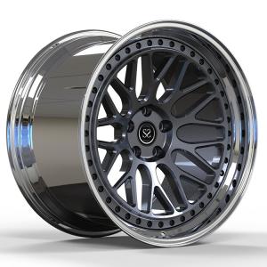 Wholesale Polish Barrel+Black Disc Two-PC Forged Aluminum Alloy Rims Fit for Lamborghini Urus 5x130 from china suppliers