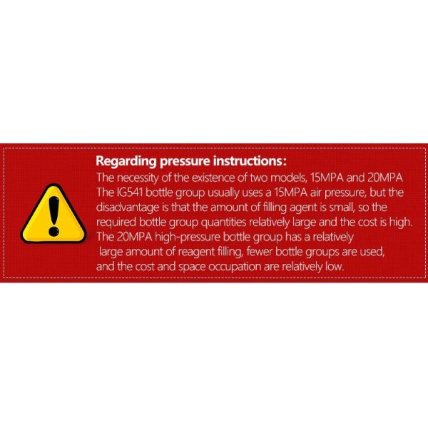 High Efficiency Fire Suppression System Automatic Fire Extinguisher Ig541 for Archives