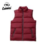Wholesale Custom Winter Stand Collar Sleeveless Utility Vest Men Waistcoat Down
