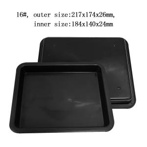 Wholesale 217x174x26mm Black ESD Antistatic Plastic Square Trays Electronic Circle Turntable from china suppliers