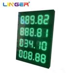 Double Sides Gas Price Led Display 888.88 X 4 Lines
