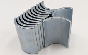 Wholesale Arc Shaped Free Energy Neodymium Motor Magnets N45SH Grade Zinc Coating from china suppliers