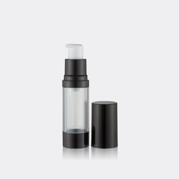 Round Airless Lotion Pump Bottles For Personal Care , Mini Foundation Bottle