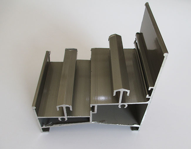 Nice Design Aluminium Sliding Wardrobe Door Profiles Customizable T5 / T6 State