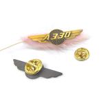 Airbus A330 Commercial Pilot Wings Badge Antique Bronze Long Lasting