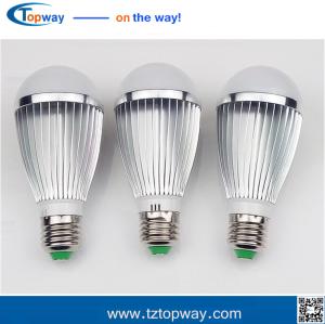 China Aluminum outdoor 7w 9w 12w  e27 pir infrared led motion sensor light bulb on sale