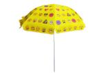 Compact Big Promotional Yellow Beach Umbrella , Personalized Beach Umbrella