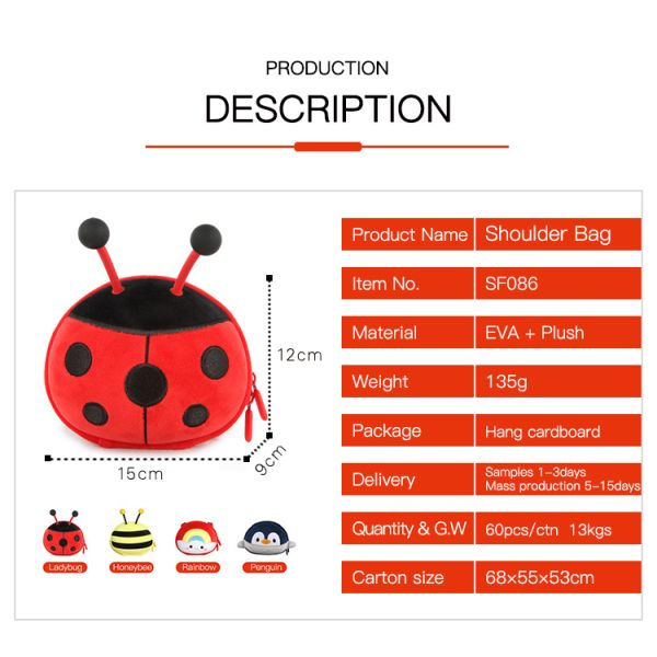 Customizable Kids Messenger Bag Kids Shoulder Bag Wholesale With Adjustable Strap