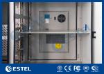 Telecommunication Base Station Cabinet , Outdoor Electrical Cabinets Two Bay