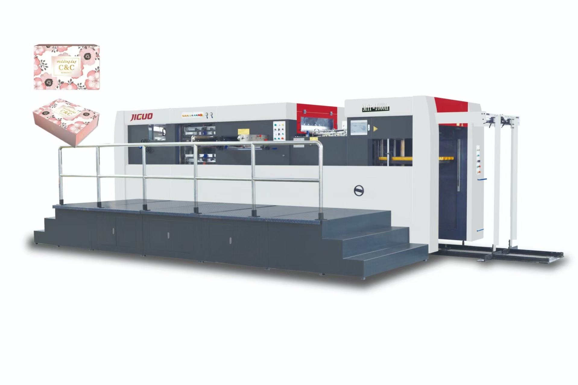MYP-1060H Automatic Die Cutting & Stripping Machine 21Kw Power Die Cutting Stripping Slitting Machine 350Tons Pressure