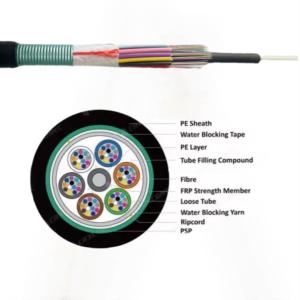Wholesale PSP Armored Outdoor All Dry Fiber Optic Cable GYFS armored with steel tape or FRP from china suppliers
