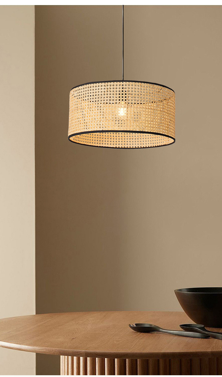 Japanese Style Modern Hanglamp Rattan Pendant Light Fixture Handmade Bamboo pendant light(WH-WP-51)