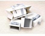 ODM Necklace White Grey Kraft Paper Jewelry small gift boxes With Drawer