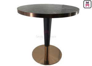 Wholesale Black Natural Marble with Gapless Golden Seam Elegant Restaurant Dining Table from china suppliers