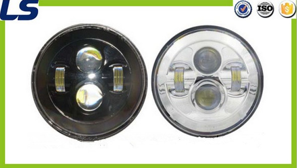 7" Osram White Amber LED Headlight for Harley Jeep Wrangler Jk Tj Lj Unlimited