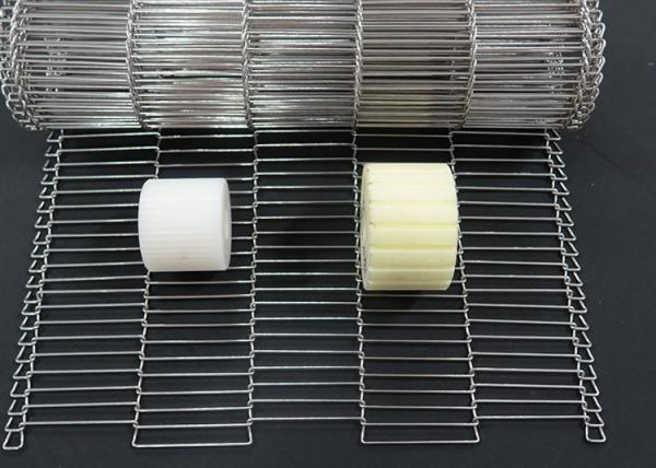 Stainless Steel Wire Mesh Ladder Flat Conveyor Belt For Egg Chocolate Transporta