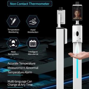 Wholesale 1000ml touchless hand sanitizer dispenser WIFI Temperature Kiosk from china suppliers