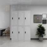 Modern Design Gym Compartment 6 Door Metal Lockers RAL Color