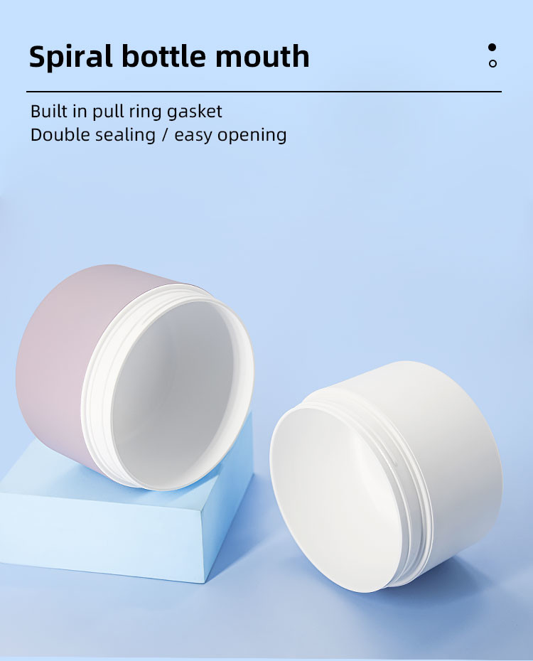 200g PP Cosmetic Container Screw Cap Plastic Cream Jar