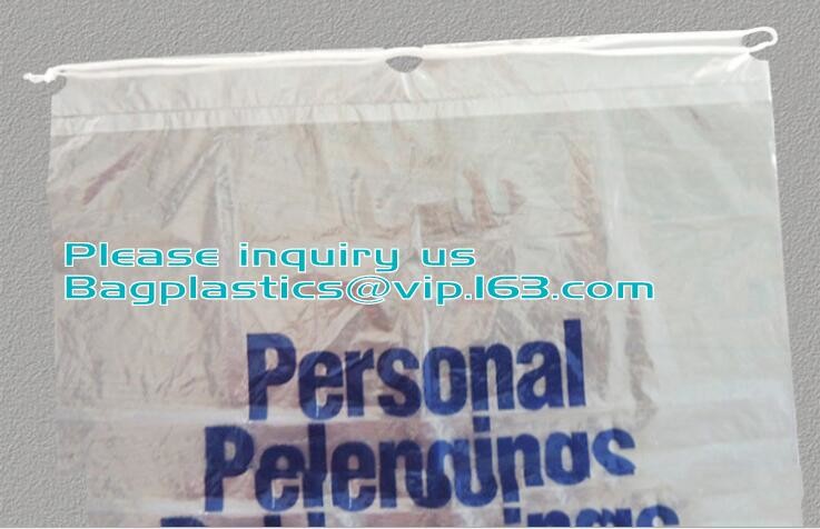 Biodegradable Environment friendly LDPE Plastic bags with DRAWSTRING closure bags, backpack, drawtape bag, essentials