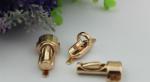 OEM factory nickel free zinc alloy hanging brush anti brass plating metal bag