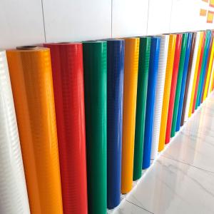 Wholesale 1.22*45.72m Retro Prismatic Reflective Sheeting Film Roll for Road Safety from china suppliers