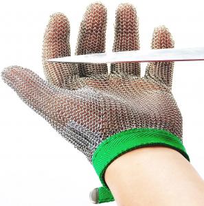 China Slicing Fish Fillet 304L Butchers Chain Mail Glove For Cutting on sale