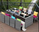 New design Outdoor garden Furniture PE Rattan wicker chair hotel chair and table