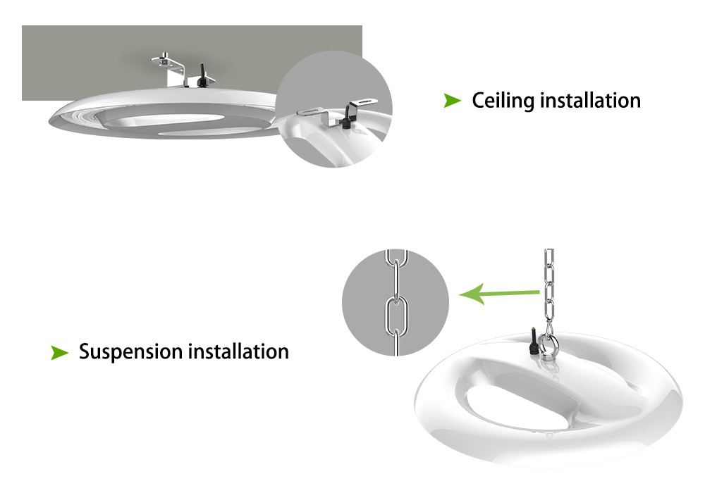 High bay Led Light IP69K IK10 Lumileds Source Meanwell Driver 160LM/W 50/80/100/150/200/240W