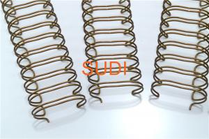 China Coated Spiral Coil, Pitch 2:1 1-5/8 	Twin Loop Binding Wire, For Notebook on sale