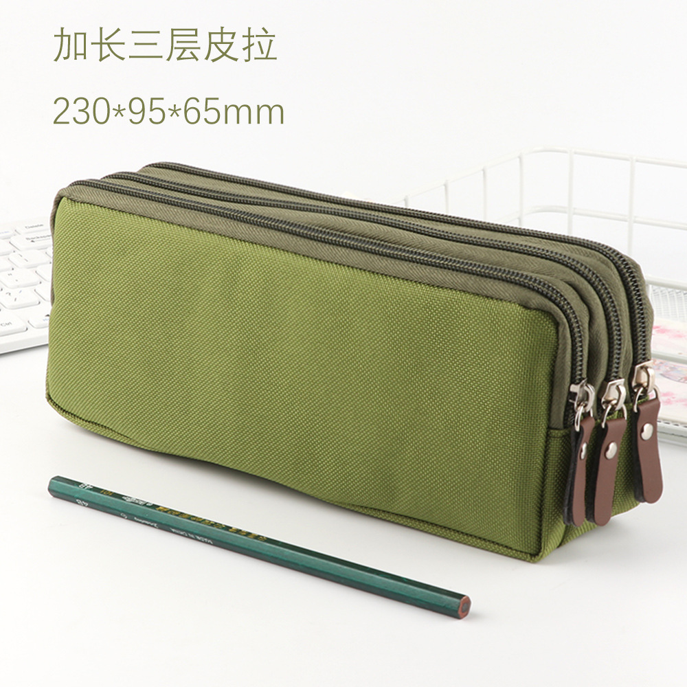 Large Capacity Pencil Case School Pen Case Supplies Pencil Storage Bag Students Pencil Cases Big Pen Box Pouch Stationery