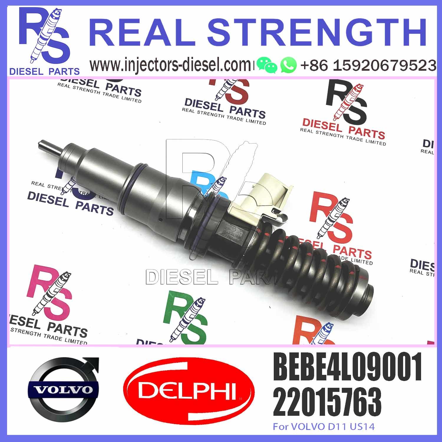 BEBE4L09001 Diesel Fuel Injector For V-O-L-V Truck D11 US14 22015763 85020031 85013778