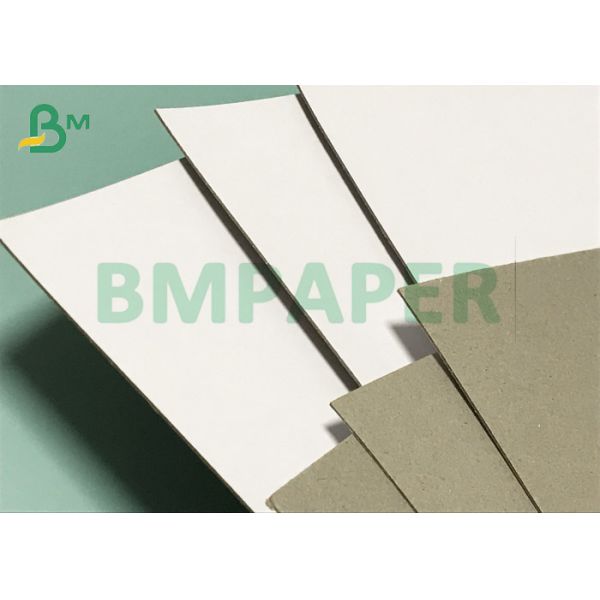 1mm 1.8mm thick white liner duplex board grey backing sheets recycled pulp