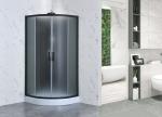 900x900x2150mm Quadrant Shower Enclosure Black 5mm