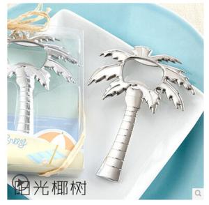 Wholesale New creative gift product wedding gift Coconut tree bottle opener from china suppliers