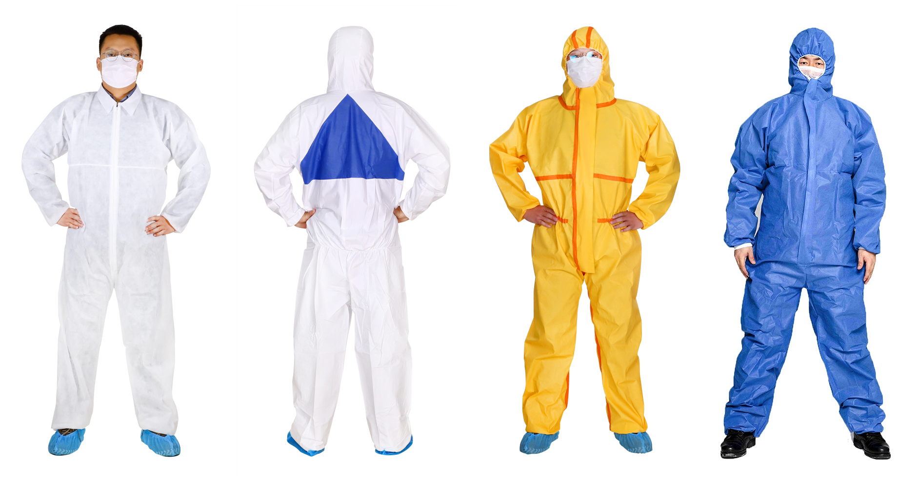 Uniform Non Woven Polypropylene Disposable Coverall One Piece With Hood