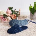 Non Slip 19mm Leisure Time Shoes , Indoor Mulberry Womens Silk Slippers